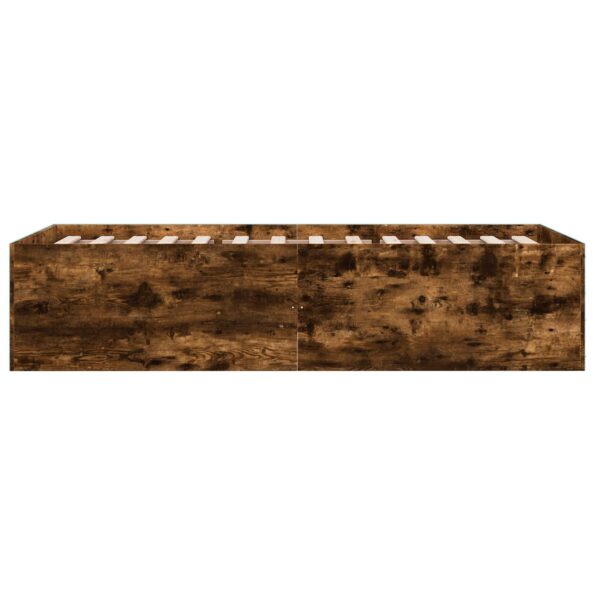 vidaXL Rám postele na podlahe Dymový dub 80 x 200 cm Kompozitné drevo – Obrázok 5