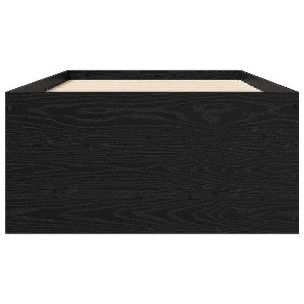 vidaXL Rám postele na podlahe Čierny dub 80 x 200 cm Kompozitné drevo – Obrázok 4
