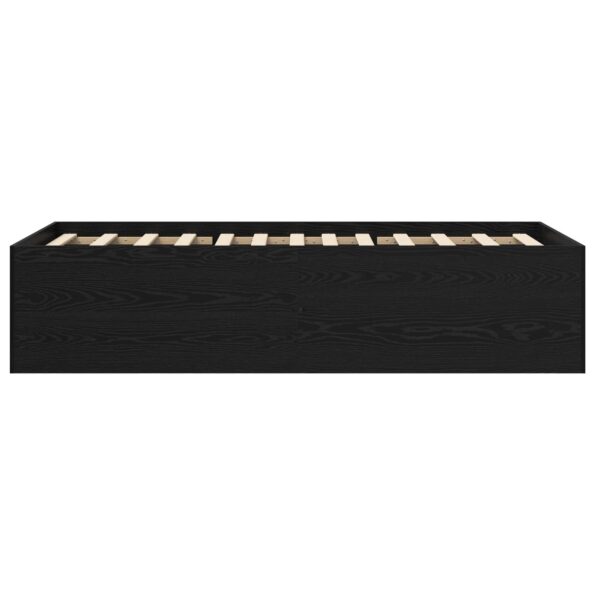 vidaXL Rám postele na podlahe Čierny dub 80 x 200 cm Kompozitné drevo – Obrázok 5