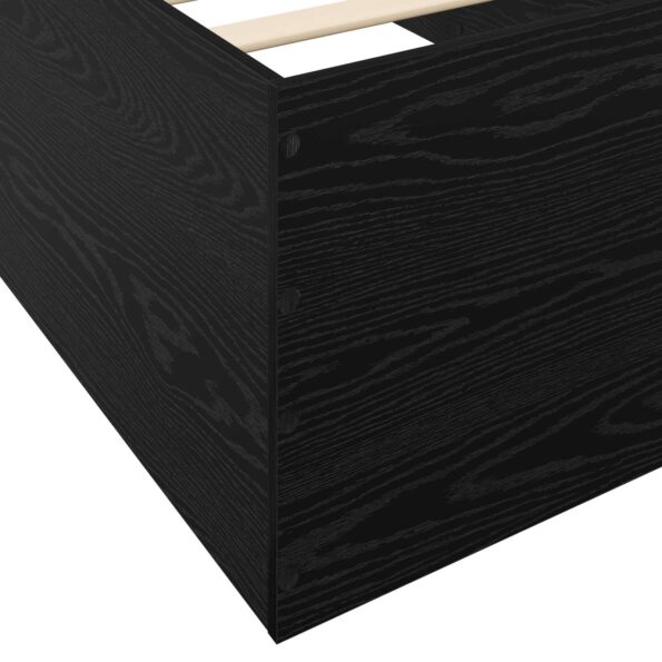 vidaXL Rám postele na podlahe Čierny dub 80 x 200 cm Kompozitné drevo – Obrázok 6