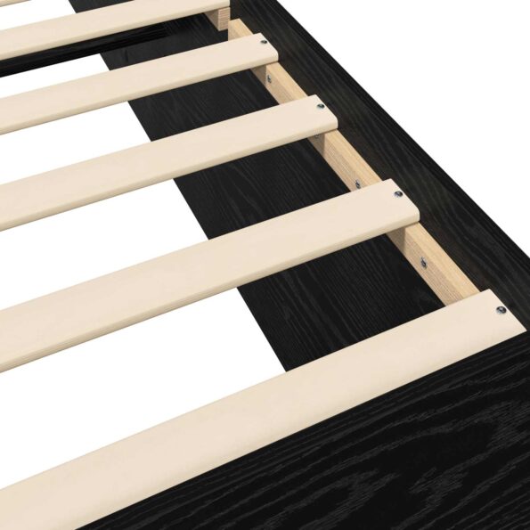 vidaXL Rám postele na podlahe Čierny dub 80 x 200 cm Kompozitné drevo – Obrázok 7