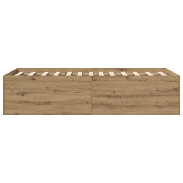 vidaXL Rám postele na podlahe Dub artisan 80 x 200 cm Kompozitné drevo – Obrázok 5