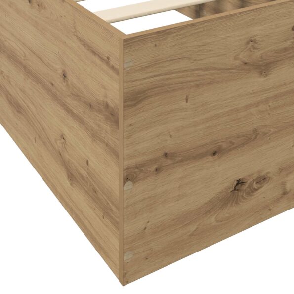 vidaXL Rám postele na podlahe Dub artisan 80 x 200 cm Kompozitné drevo – Obrázok 6