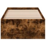 vidaXL Rám postele na podlahe Dymový dub 80 x 200 cm Kompozitné drevo – Obrázok 4