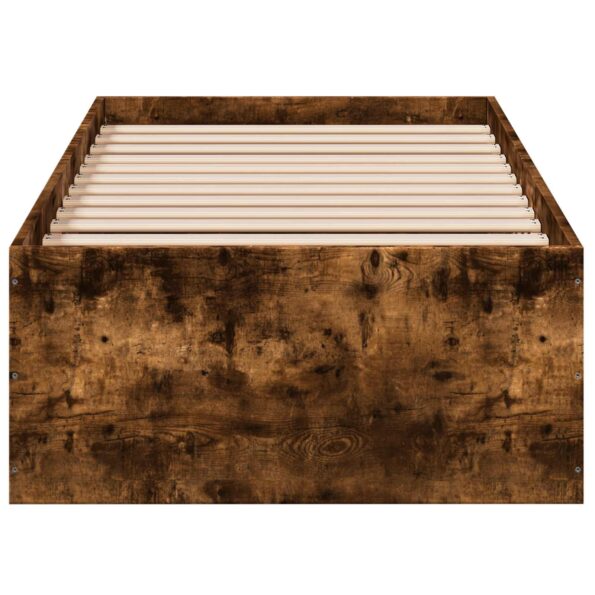vidaXL Rám postele na podlahe Dymový dub 80 x 200 cm Kompozitné drevo – Obrázok 4