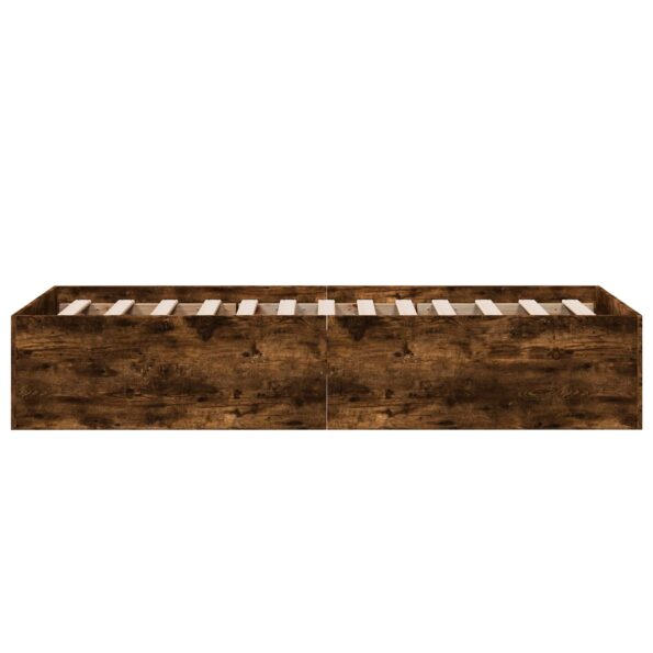 vidaXL Rám postele na podlahe Dymový dub 80 x 200 cm Kompozitné drevo – Obrázok 5