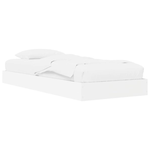 vidaXL Rám postele so skladom Biela 80 x 200 cm Kompozitné drevo – Obrázok 2