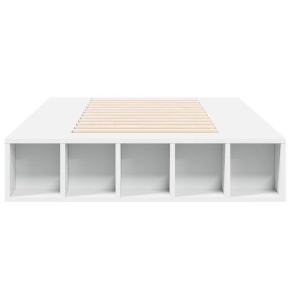 vidaXL Rám postele so skladom Biela 80 x 200 cm Kompozitné drevo – Obrázok 4
