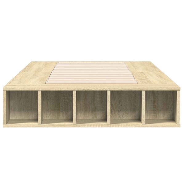 vidaXL Rám postele so skladom Dub sonoma 80 x 200 cm Kompozitné drevo – Obrázok 4
