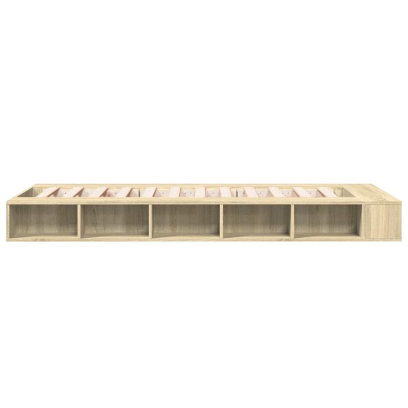 vidaXL Rám postele so skladom Dub sonoma 80 x 200 cm Kompozitné drevo – Obrázok 5