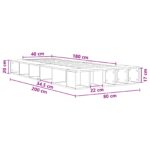 vidaXL Rám postele so skladom Dymový dub 80 x 200 cm Kompozitné drevo – Obrázok 10