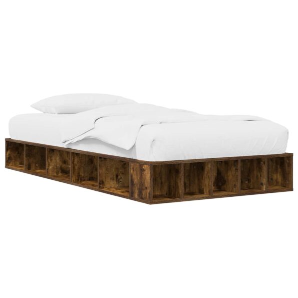 vidaXL Rám postele so skladom Dymový dub 80 x 200 cm Kompozitné drevo – Obrázok 2