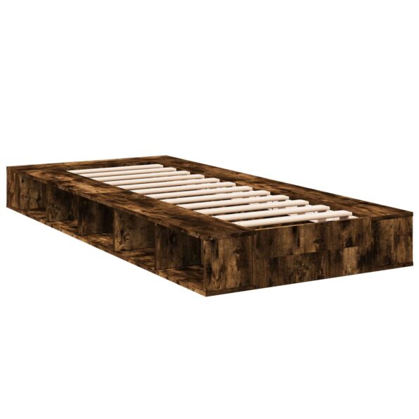 vidaXL Rám postele so skladom Dymový dub 80 x 200 cm Kompozitné drevo – Obrázok 6