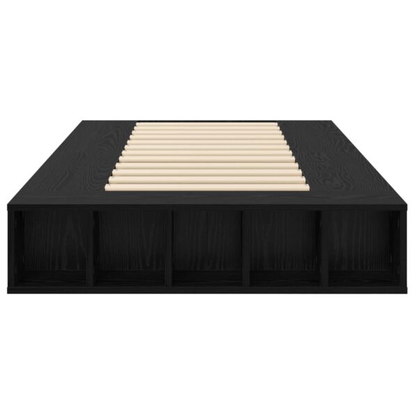 vidaXL Rám postele so skladom Čierny dub 80 x 200 cm Kompozitné drevo – Obrázok 4