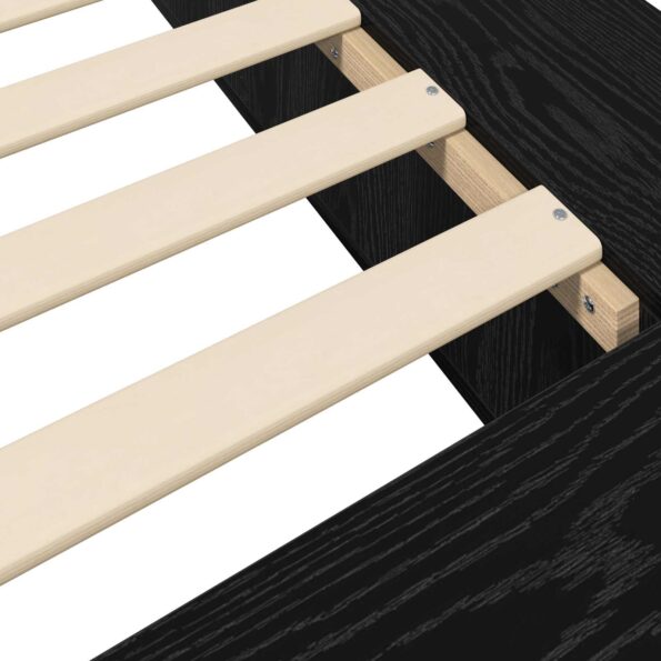 vidaXL Rám postele so skladom Čierny dub 80 x 200 cm Kompozitné drevo – Obrázok 8