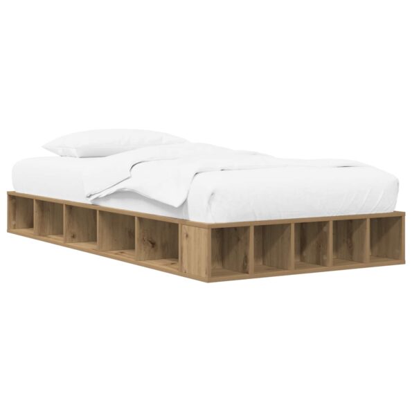 vidaXL Rám postele so skladom Dub artisan 80 x 200 cm Kompozitné drevo – Obrázok 2