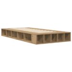vidaXL Rám postele so skladom Dub artisan 80 x 200 cm Kompozitné drevo – Obrázok 3