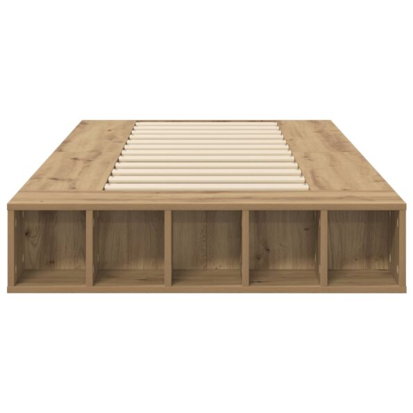 vidaXL Rám postele so skladom Dub artisan 80 x 200 cm Kompozitné drevo – Obrázok 4