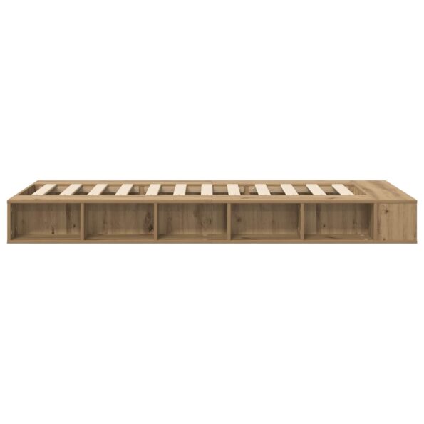 vidaXL Rám postele so skladom Dub artisan 80 x 200 cm Kompozitné drevo – Obrázok 5