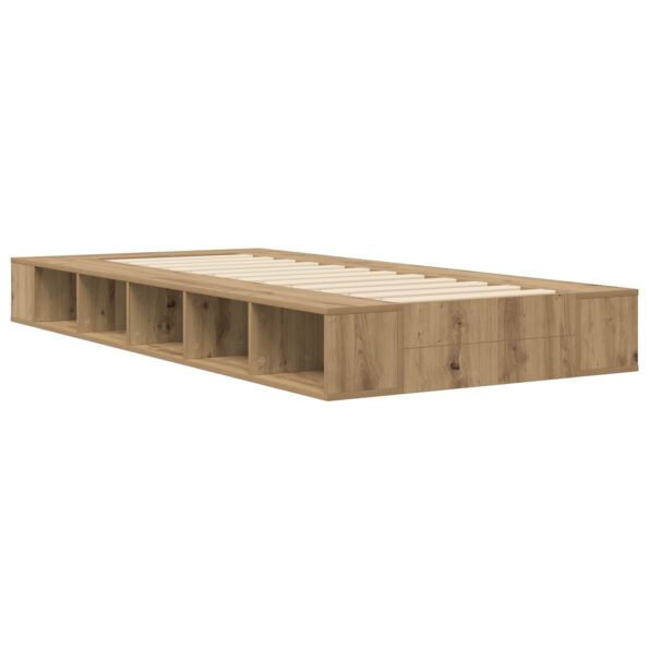 vidaXL Rám postele so skladom Dub artisan 80 x 200 cm Kompozitné drevo – Obrázok 6