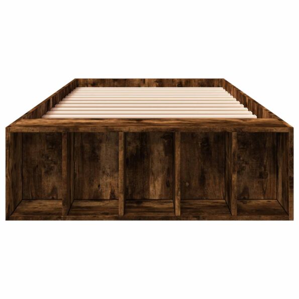 vidaXL Rám postele so skladom Dymový dub 80 x 200 cm Kompozitné drevo – Obrázok 4
