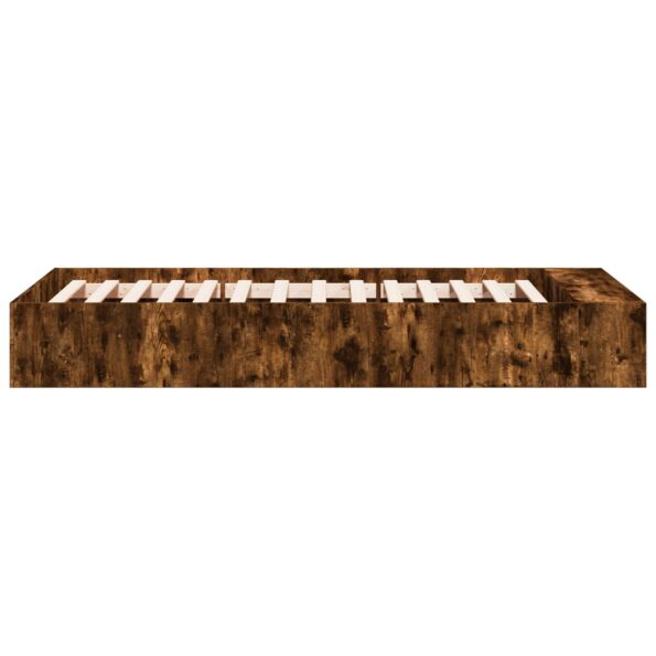 vidaXL Rám postele so skladom Dymový dub 80 x 200 cm Kompozitné drevo – Obrázok 5