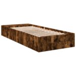 vidaXL Rám postele so skladom Dymový dub 80 x 200 cm Kompozitné drevo – Obrázok 6