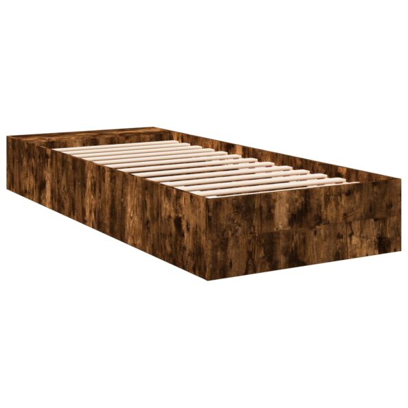 vidaXL Rám postele so skladom Dymový dub 80 x 200 cm Kompozitné drevo – Obrázok 6