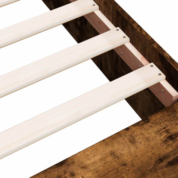 vidaXL Rám postele so skladom Dymový dub 80 x 200 cm Kompozitné drevo – Obrázok 7