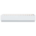 vidaXL Posteľový rám s LED Biela 80 x 200 cm Kompozitné drevo – Obrázok 6
