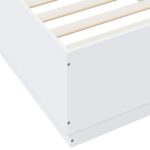vidaXL Posteľový rám s LED Biela 80 x 200 cm Kompozitné drevo – Obrázok 8