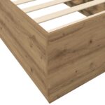 vidaXL Posteľový rám s LED Dub artisan 80 x 200 cm Kompozitné drevo – Obrázok 7
