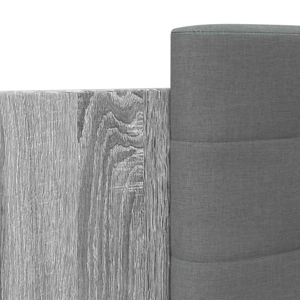 vidaXL Rám postele s čelom Sivý Sonoma 80 x 200 cm Kompozitné drevo – Obrázok 7