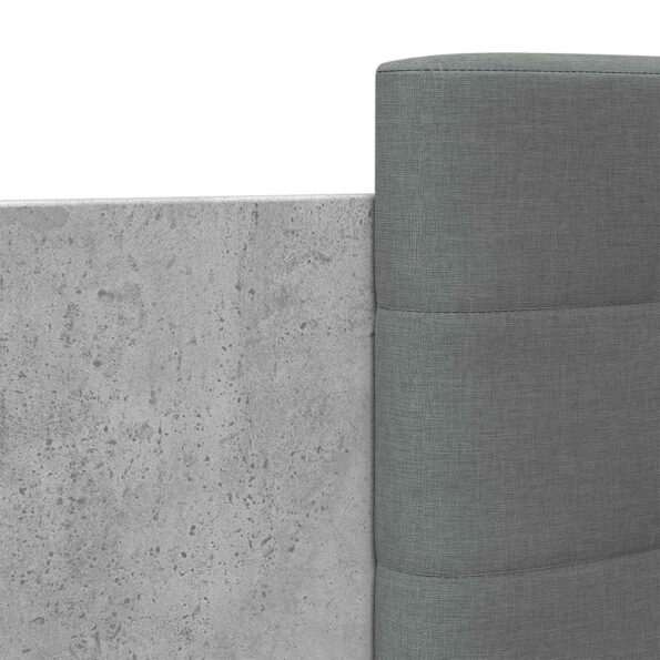 vidaXL Rám postele s čelom Betónovo sivá 80 x 200 cm Kompozitné drevo – Obrázok 7