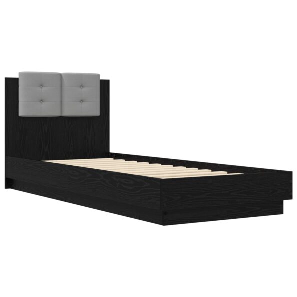 vidaXL Rám postele s čelom Čierny dub 80 x 200 cm Kompozitné drevo – Obrázok 3