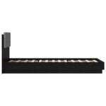 vidaXL Rám postele s čelom Čierny dub 80 x 200 cm Kompozitné drevo – Obrázok 5