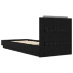 vidaXL Rám postele s čelom Čierny dub 80 x 200 cm Kompozitné drevo – Obrázok 6