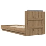 vidaXL Rám postele s čelom Dub artisan 80 x 200 cm Kompozitné drevo – Obrázok 6