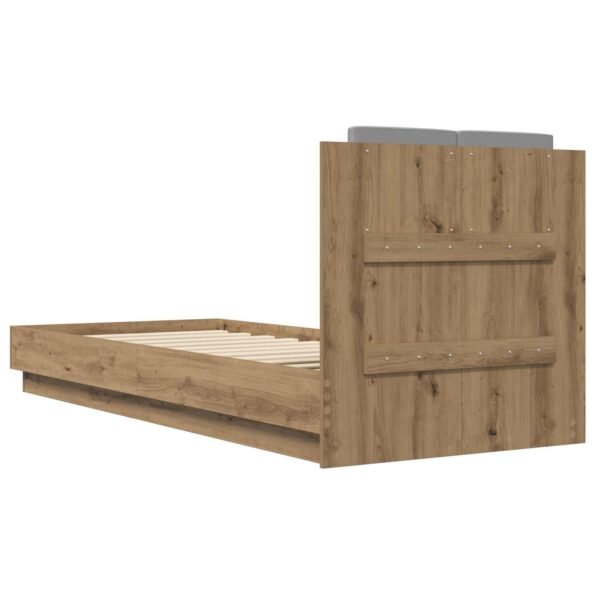 vidaXL Rám postele s čelom Dub artisan 80 x 200 cm Kompozitné drevo – Obrázok 6