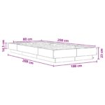 vidaXL Posteľový rám s LED Dymový dub 80 x 200 cm Kompozitné drevo – Obrázok 11