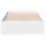 vidaXL Rám postele so skladom Biela 80 x 200 cm Kompozitné drevo – Obrázok 4
