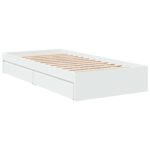 vidaXL Rám postele so skladom Biela 80 x 200 cm Kompozitné drevo – Obrázok 6