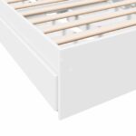 vidaXL Rám postele so skladom Biela 80 x 200 cm Kompozitné drevo – Obrázok 7