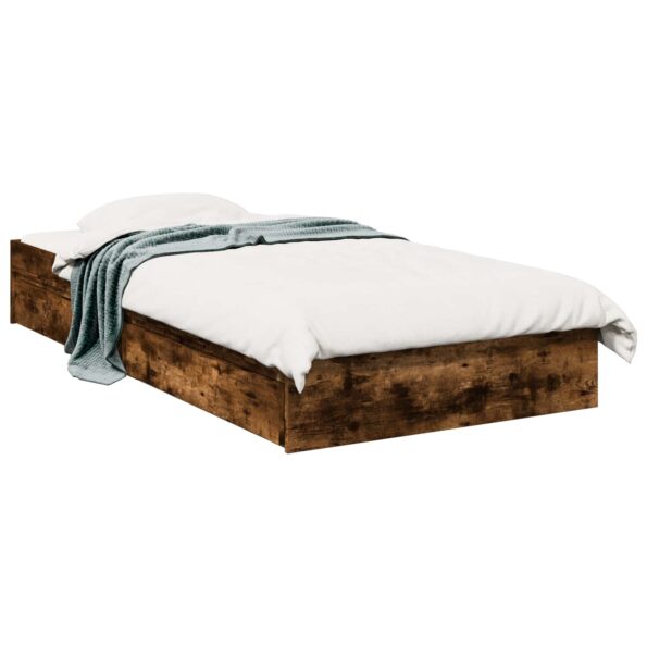 vidaXL Rám postele so skladom Dymový dub 80 x 200 cm Kompozitné drevo – Obrázok 2