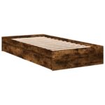 vidaXL Rám postele so skladom Dymový dub 80 x 200 cm Kompozitné drevo – Obrázok 3
