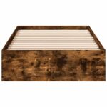 vidaXL Rám postele so skladom Dymový dub 80 x 200 cm Kompozitné drevo – Obrázok 4