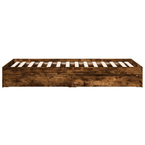 vidaXL Rám postele so skladom Dymový dub 80 x 200 cm Kompozitné drevo – Obrázok 5
