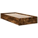 vidaXL Rám postele so skladom Dymový dub 80 x 200 cm Kompozitné drevo – Obrázok 6