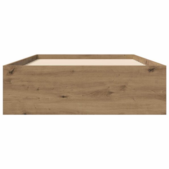 vidaXL Rám postele so skladom Dub artisan 80 x 200 cm Kompozitné drevo – Obrázok 4