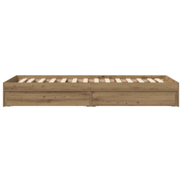 vidaXL Rám postele so skladom Dub artisan 80 x 200 cm Kompozitné drevo – Obrázok 5